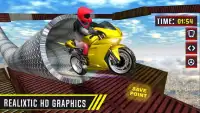 Moto Racer Bike : Impossible Track Stunt 3D Game Screen Shot 1