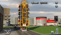 Akıllı Vinç Otomobil Nakil Kamyonu Sürüş 3D Screen Shot 7