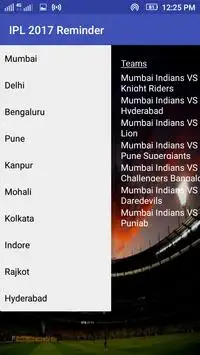 Reminder for IPL 2017 Screen Shot 3