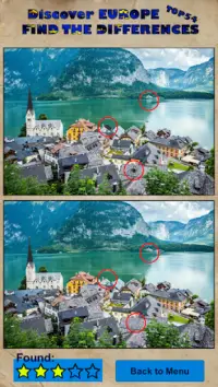 DISCOVER EUROPE : Top 54 Places!  Find Differences Screen Shot 1