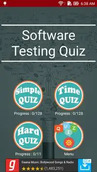Software Testing Test Quiz Screen Shot 0