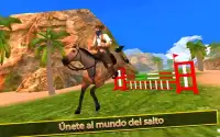 Caballo Montando Simulador 3D: Jockey Móvil Juego Screen Shot 0