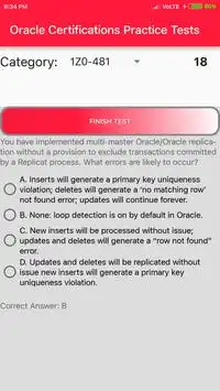 Oracle Certifications Practice Tests Screen Shot 6