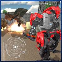 US Police Robot Transform –Futuristic War Sim Game