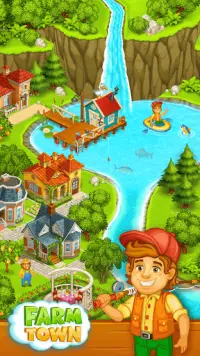 Farm Town: Happy farming Day & food farm game City Screen Shot 2
