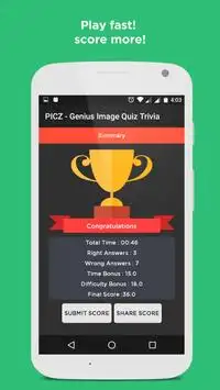 PICZ - General Knowledge Quiz Picture Trivia Game Screen Shot 3