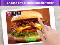 Jogos de Burger - Quebra-cabeças grátis Screen Shot 1