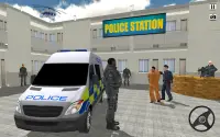 Police Van Driving - Police Bus Simulator 2021 Screen Shot 1