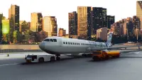 مطار طيران محاكي: الهبوط طائرة نفاثة طيار ألعاب Screen Shot 0