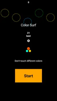 Color Surf -  slide left and right and DON'T CRASH Screen Shot 0