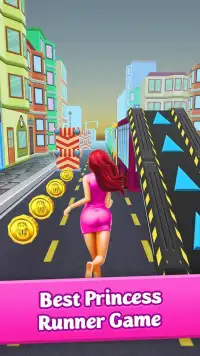 Pink Princess Run - Subway Escape Girl Run Temple Screen Shot 1