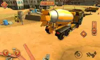 Modern City Site Construction Truck 3D Sim Game Screen Shot 1