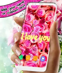 Spring Rose Live Wallpaper 🌹 Pastel Pink Themes Screen Shot 6