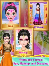 Maquillaje de la boda India - juego de maquillaje Screen Shot 2