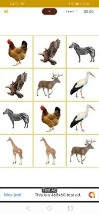 Animal Match Game Screen Shot 3