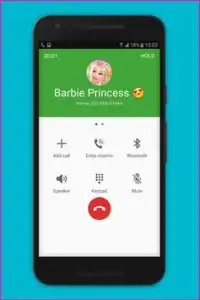 Fake Call Barbie Princess Screen Shot 1