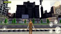 Gold Spider Rope Hero - Crime City Adventures Screen Shot 1