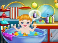 Niñas juegos de baño de bebé Screen Shot 3