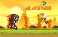 Super Stick man Ninja Runner :Ninja fighting Screen Shot 0