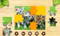 Cat Jigsaw Puzzles Cute Brain Games for Kids FREE Screen Shot 2