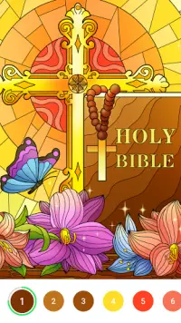 Bible Color - Color by Number Screen Shot 1