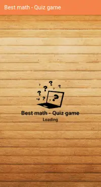 Best math - Quiz Game Screen Shot 0