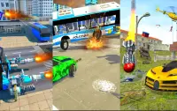 Monster Bus Car Transform - Car Fighting games Screen Shot 3