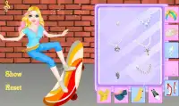 لعبة فتاة متزلج اللباس لألعاب البنات Screen Shot 2