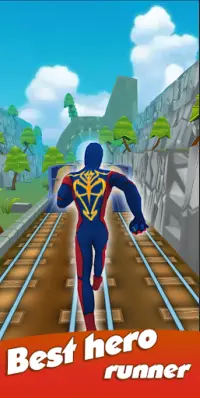 Super Heroes Run: Subway Runner Screen Shot 4