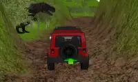 dinozaur strefa jeep jazdy Screen Shot 1