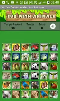 Matching pictures animals Game Screen Shot 4