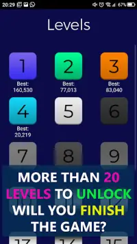 Crazy 7 - Puzzle Game - Merge Tiles Screen Shot 2
