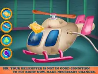 Little Helicopter Garage - Repair and Wash Game Screen Shot 0