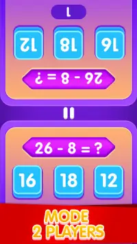 Math Duel Game - 2 players Screen Shot 4