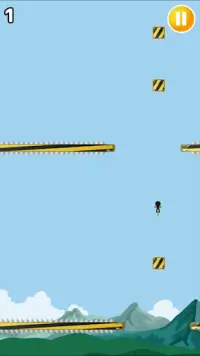 棒人間と空飛ぶホッピング 左右タップ型激アツ激ムズアクション Screen Shot 0