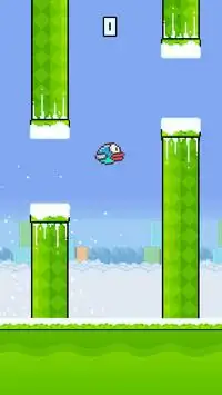 Flappy Remake 2017 - Winter Bird Game Screen Shot 0