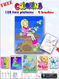 Princess Coloring Book & Drawing Pad Screen Shot 7