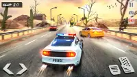 Estrada Corrida de Carro de polícia perseguição: C Screen Shot 0
