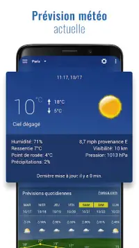 Sense V2 Flip Clock & Weather Screen Shot 1