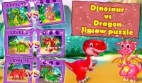 Dinosaur VS Dragon Puzzle: Jigsaw Free Games Screen Shot 3