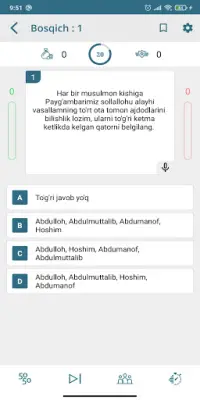 islomiy savol javoblar viktorinasi - islomiy o'yin Screen Shot 2
