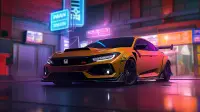 Honda Civic : Car Racing Games Screen Shot 1