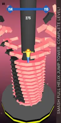 Stack Ball : Drill 3d helix jump tower oyun Screen Shot 4