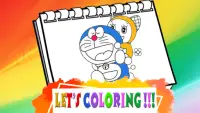 Dora Mon Coloring Blue Cat Screen Shot 1