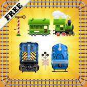 Züge Puzzle spiel für Kinder - Kinder Zugspiel