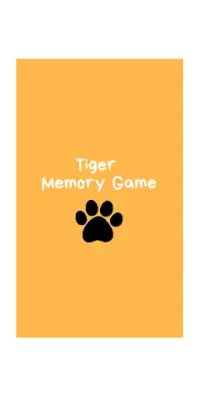 Tiger Memory Game Screen Shot 2