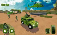 Army Car Transporter 2019 : Airplane Pilot Games Screen Shot 1