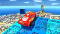 Superheroes Hill Dash Car Stunt: Cheeky Drift Game Screen Shot 4