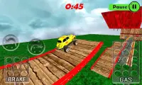 Impossible car escape 3d stunts Speed Racing mania Screen Shot 3