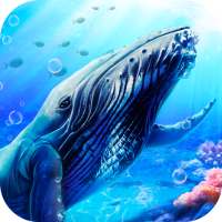 海洋哺乳類：シロナガスクジラ海洋生物シム3D